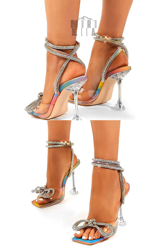 Sandalias altas estilo gladiador Glamour