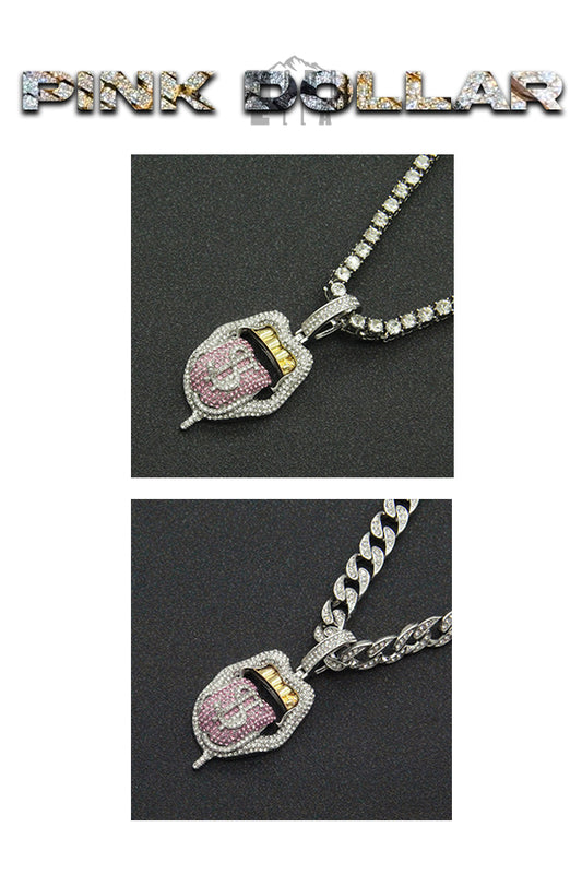 Pendentif Dollar Luxe Rose