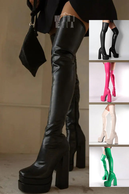 Luxe Latex Boots