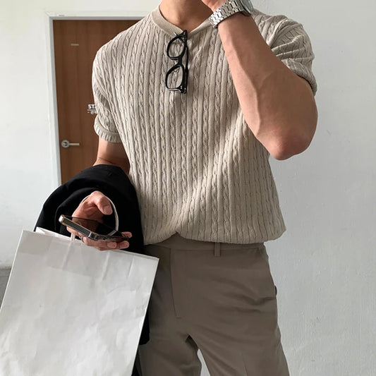 Khaki Elite Knit Tee