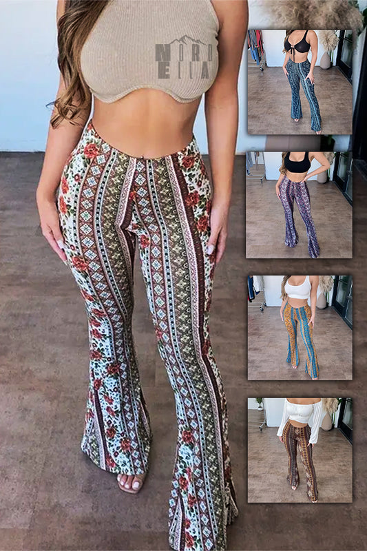 Printed Chic High Waist Stretch