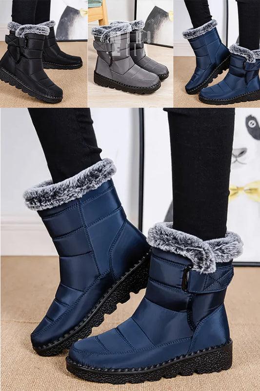 Bottes de neige en poils de lapin