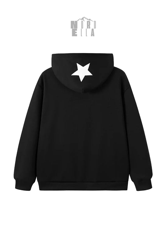 Arabic Star Zipped Hoodie