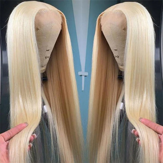 Gold Long Straight Wig